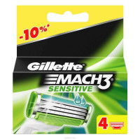 Леза Gillette Mach3 Sensitive 4 шт