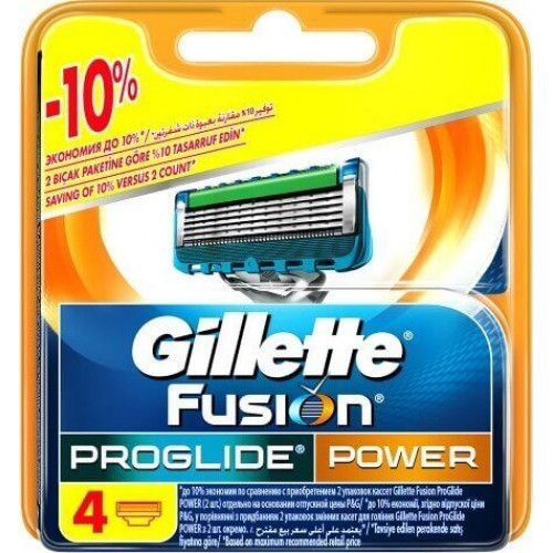 Лезвия Gillette Fusion Proglide Power 4 шт