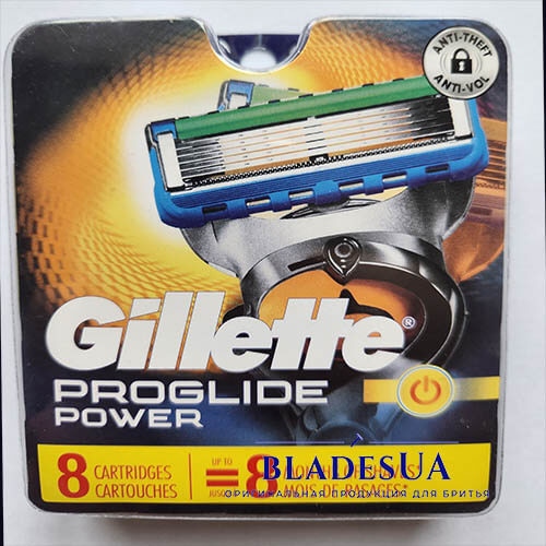 Лезвия Gillette Fusion Proglide Power США 8 шт
