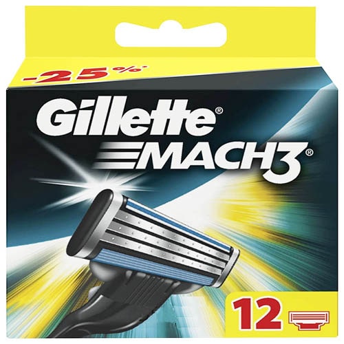 Лезвия Gillette Mach3 12 шт