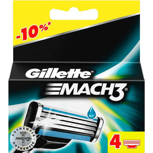 Лезвия Gillette Mach3 4 шт