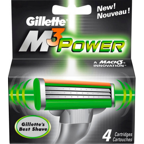 Лезвия Gillette Mach3 Power 4 шт