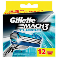 Лезвия Gillette Mach3 Turbo 12 шт
