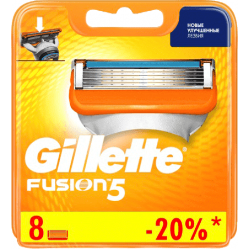 Лезвия Gillette Fusion 8 шт